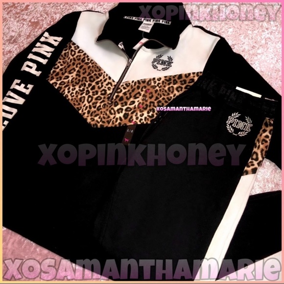 VS PINK Leopard Outfit Set 🖤✨ - Picture 3 of 14